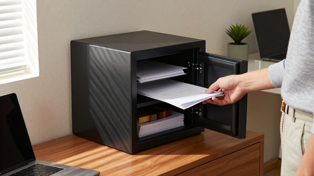 fireproof safe with shelves for important papers