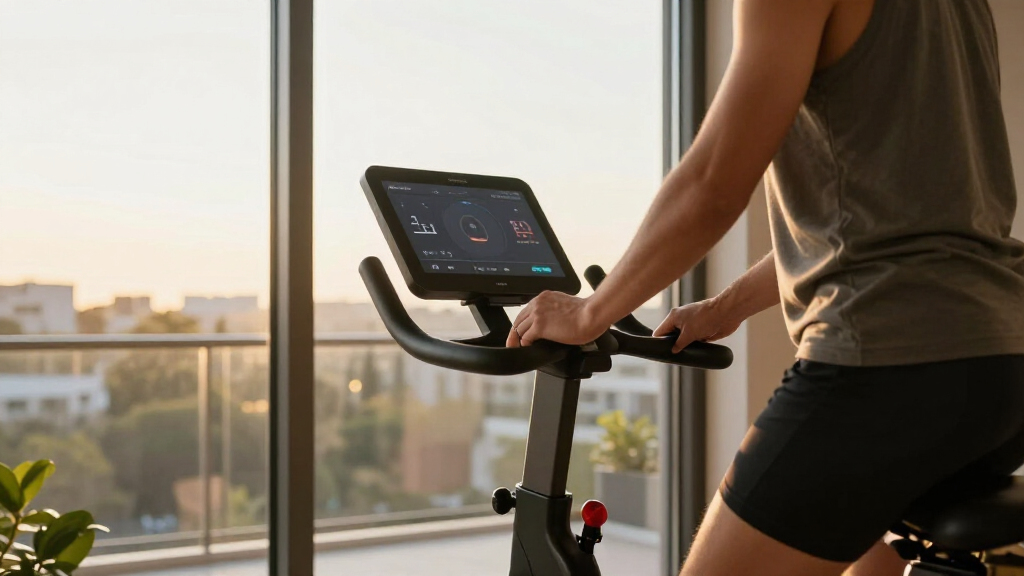 smart indoor bikes with large screens