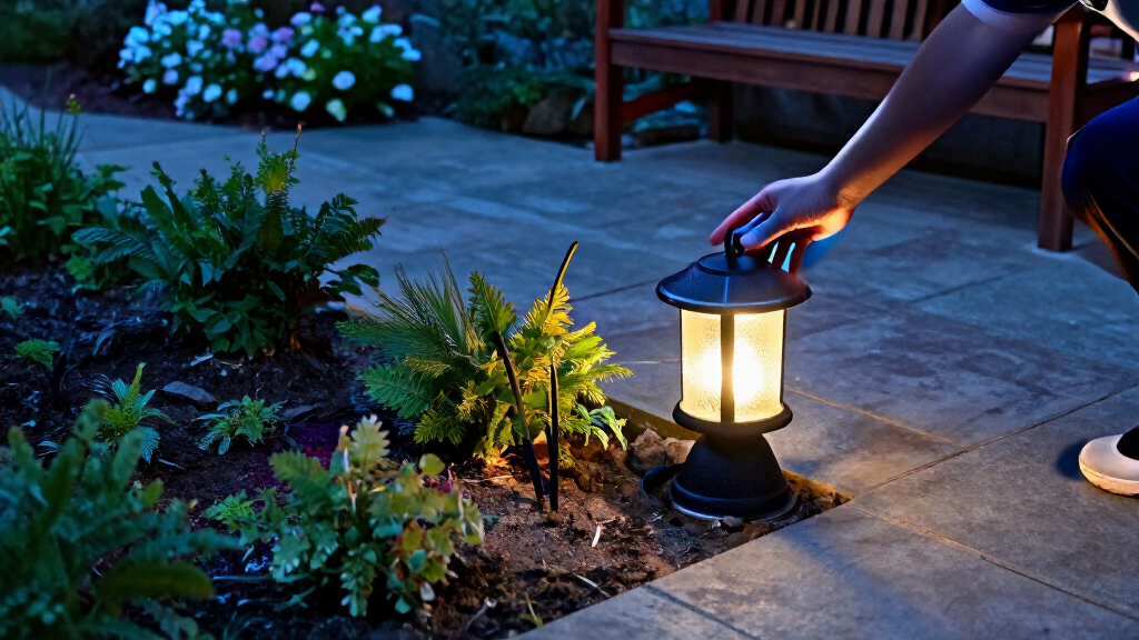 solar powered garden lights