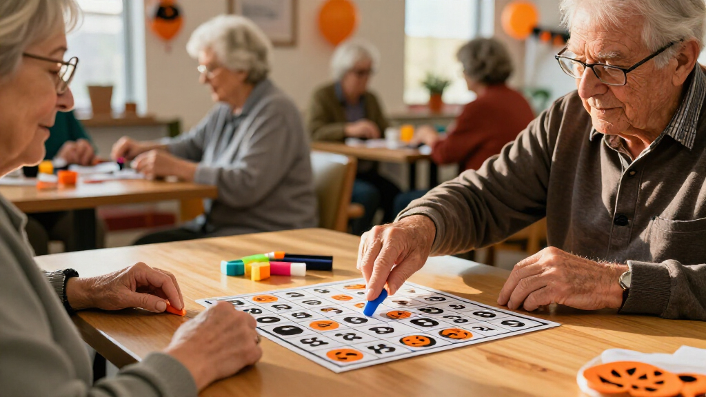 large print Halloween bingo cards