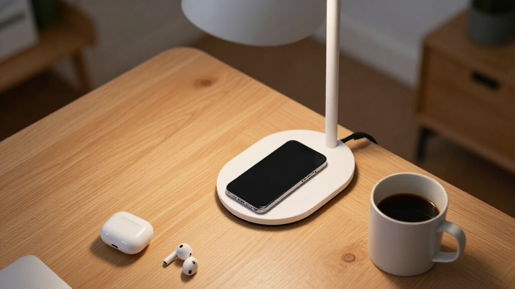 task desk lamps with wireless charging