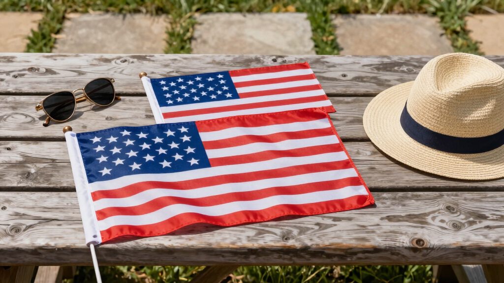 patriotic outdoor flags