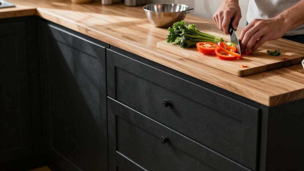 best black kitchen cabinets