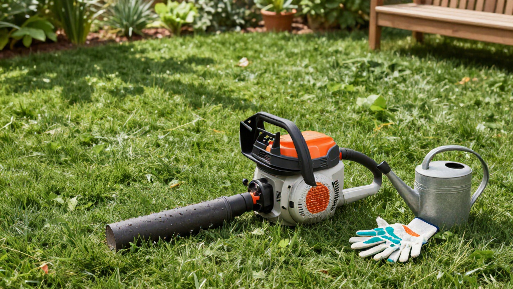 gas-powered leaf blowers