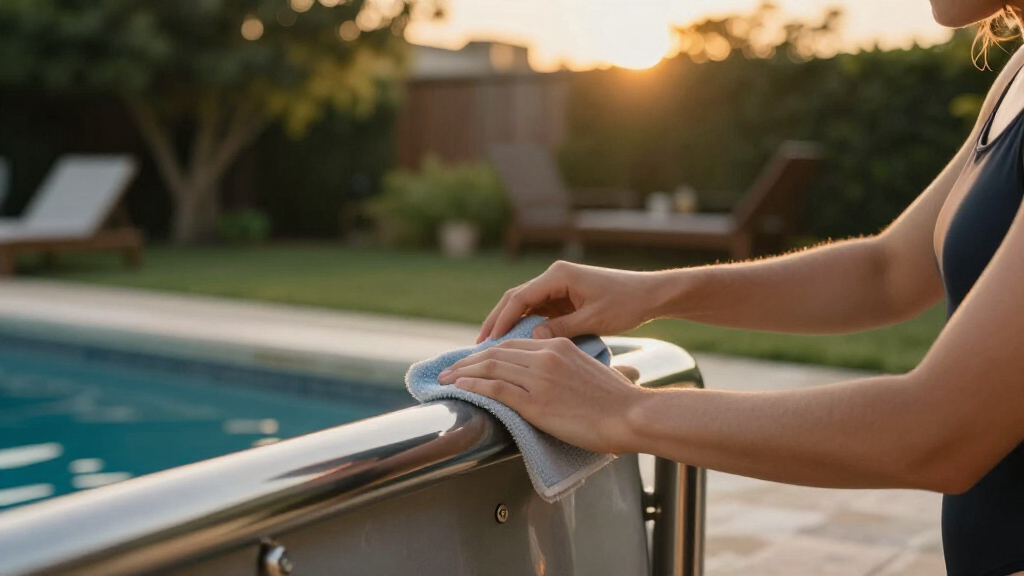 best pool handrail stainless steel inground