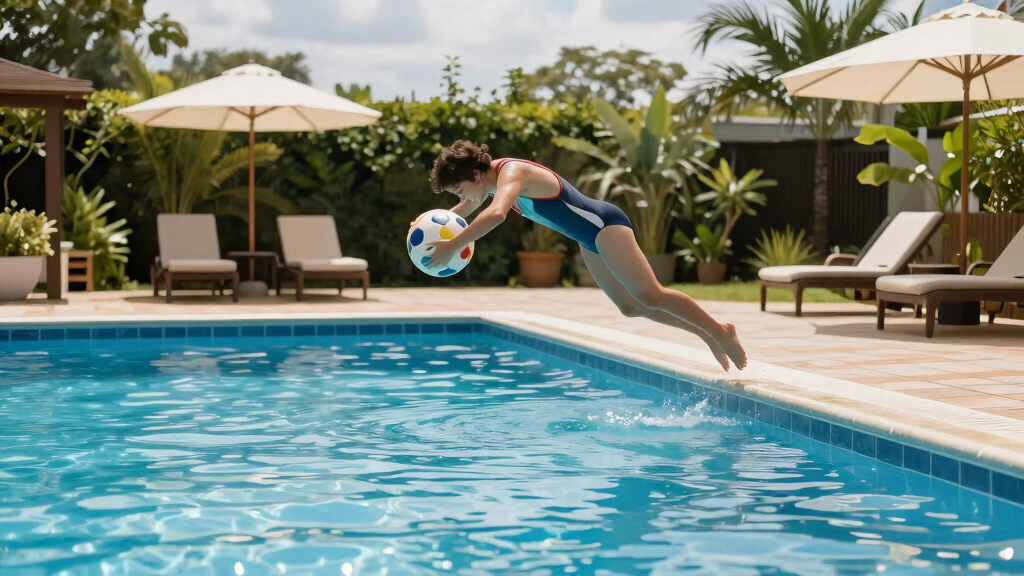 soccer-themed outdoor pool games