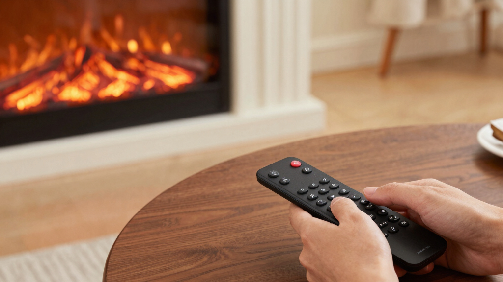 electric fireplace remote controls