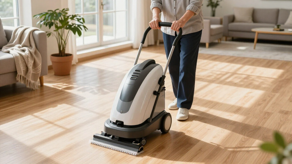 walk behind floor scrubber machine