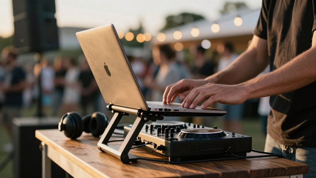 portable DJ laptop stands