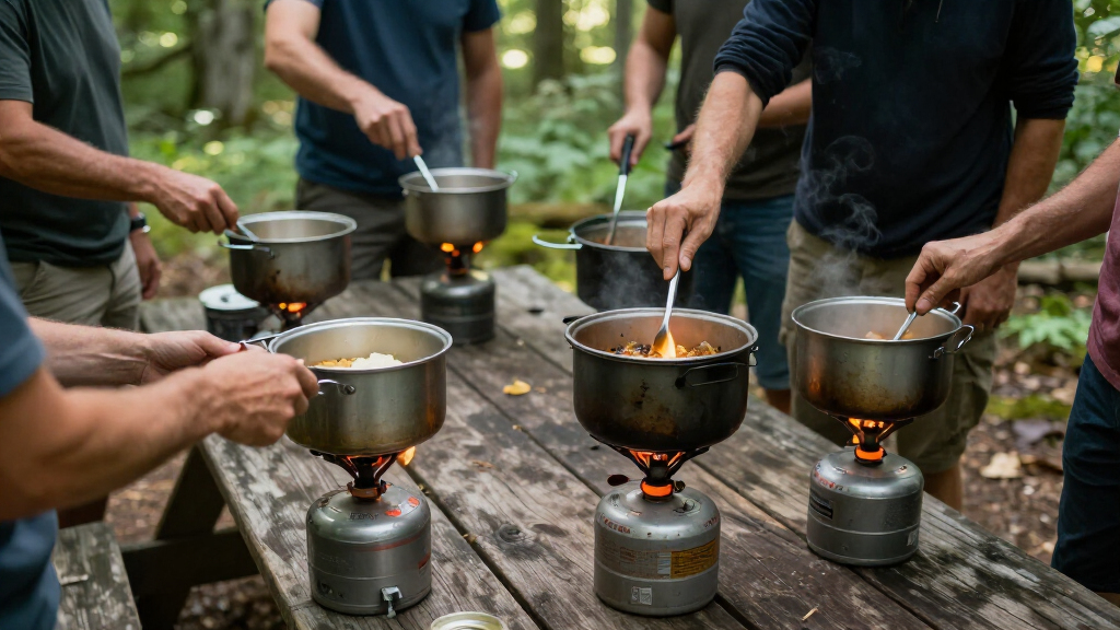 propane camp stoves high btu for group cooking