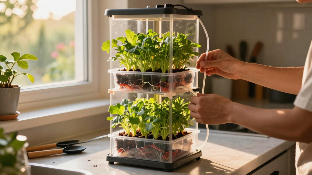 best hydroponic tower for herbs and greens
