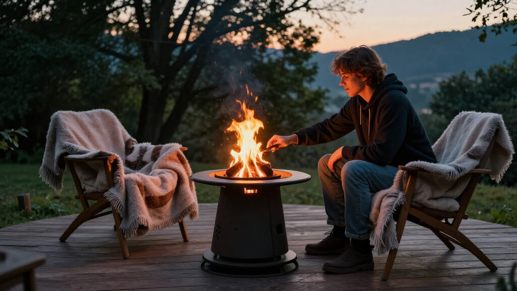 propane fire pit portable