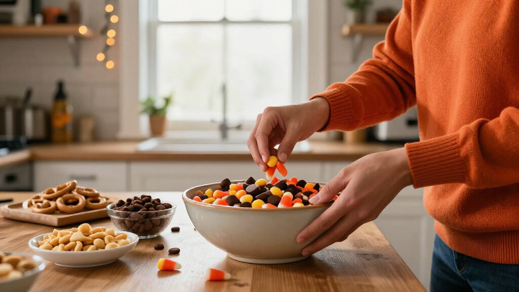 Halloween candy corn party mixes