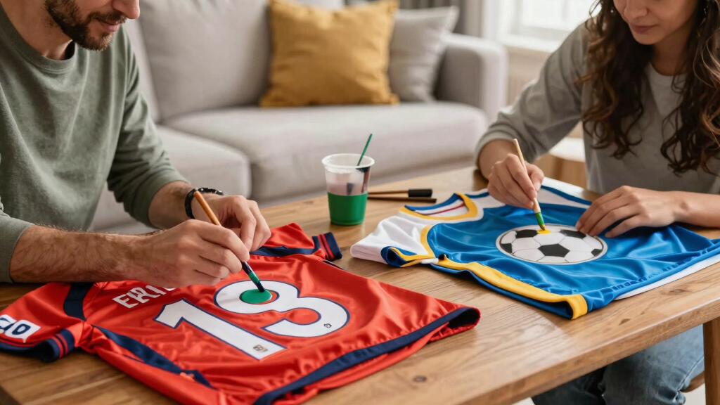 couples matching soccer jerseys