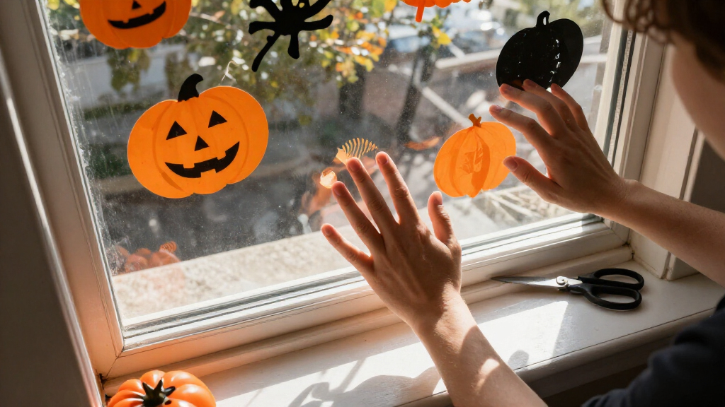 Halloween window decorations