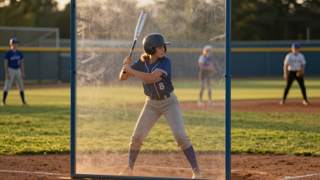 softball batting practice protective screens