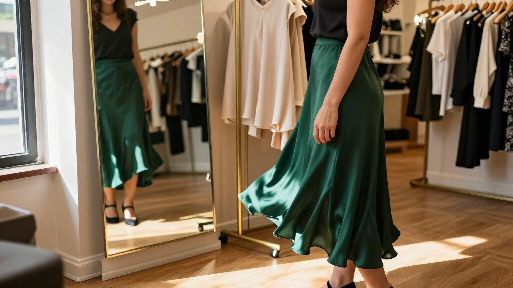 best silk and satin skirts