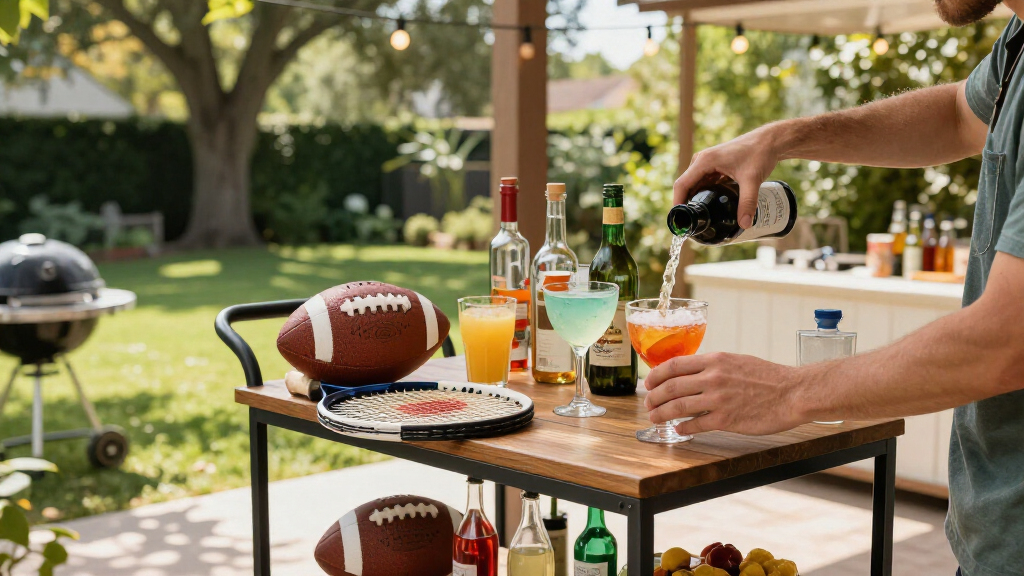 best outdoor bar cart for sports parties