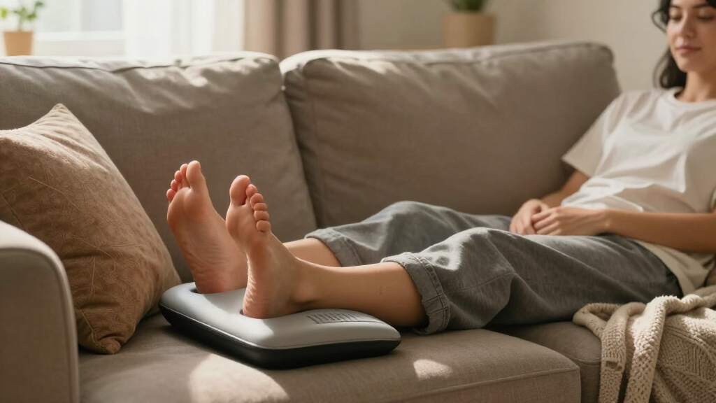 shiatsu foot massager with heat and compression