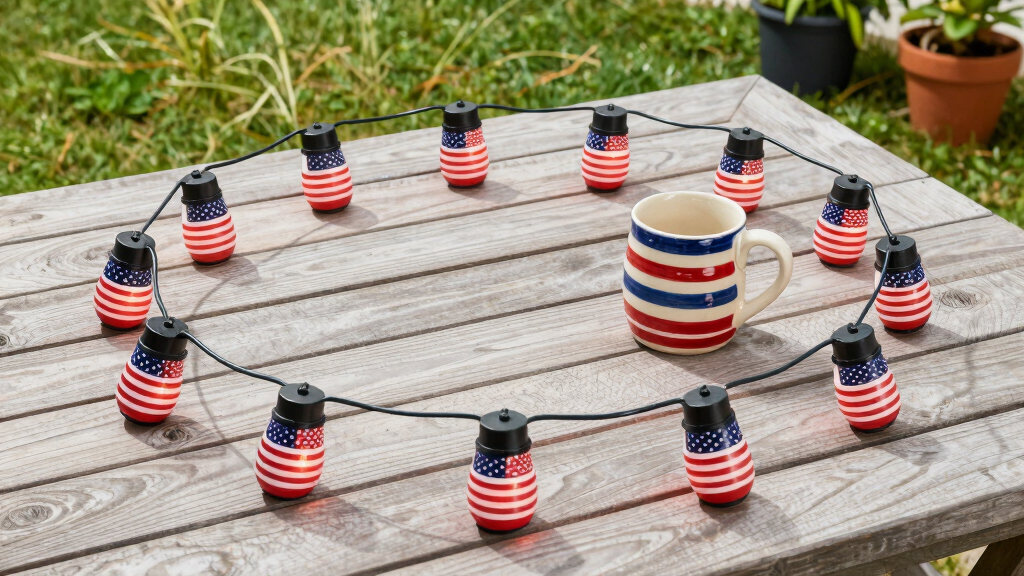 patriotic outdoor string lights