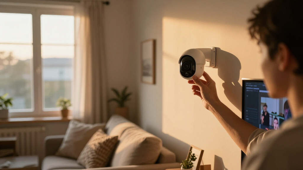 indoor security camera with local storage