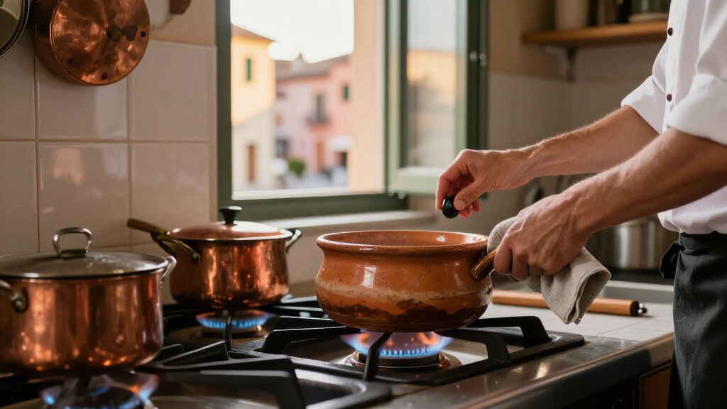 Use gradual heat and gentle care to keep the pot in service