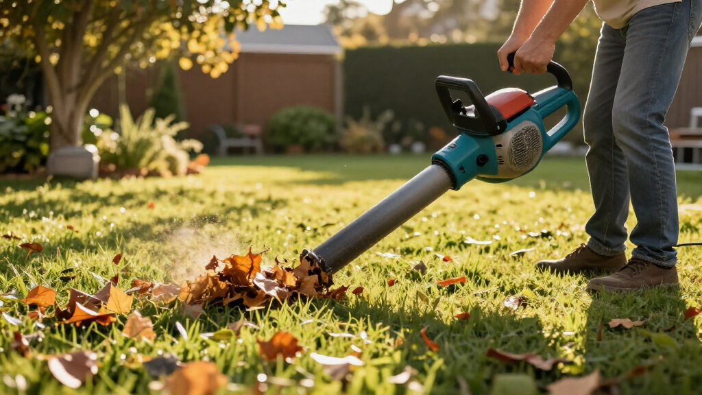 electric leaf blowers for yard cleanup