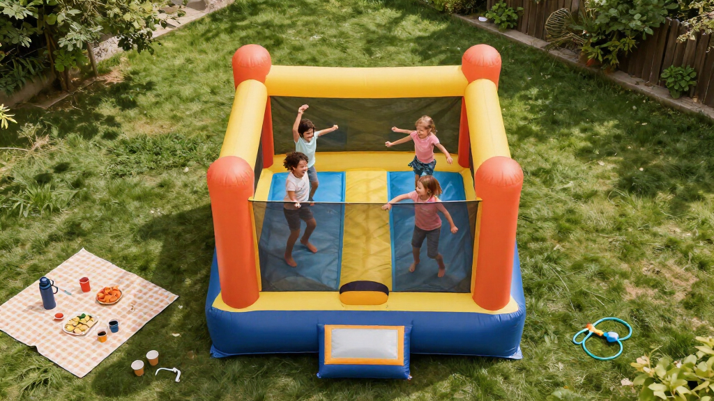 bounce houses