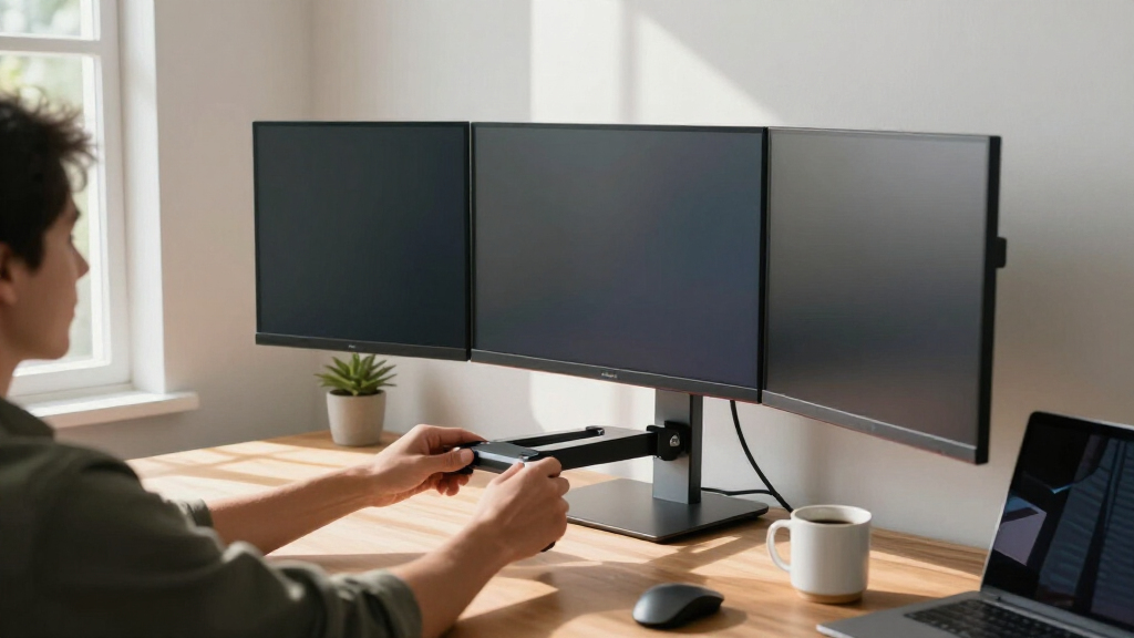 best stacked monitor mounts for multi-screen workstations