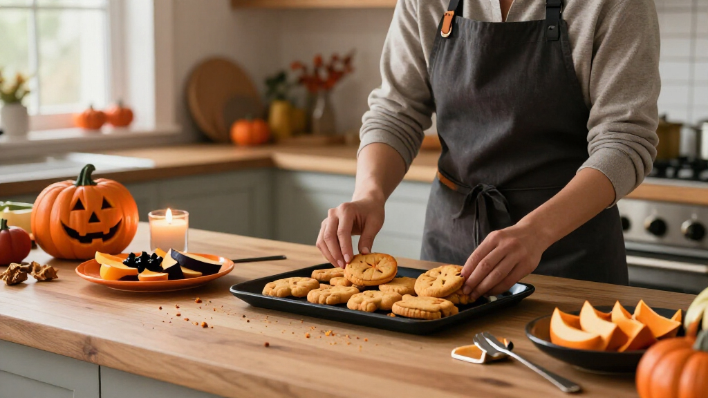 Halloween themed serving platters