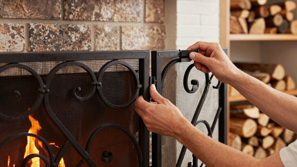 best fireplace screen for stove room