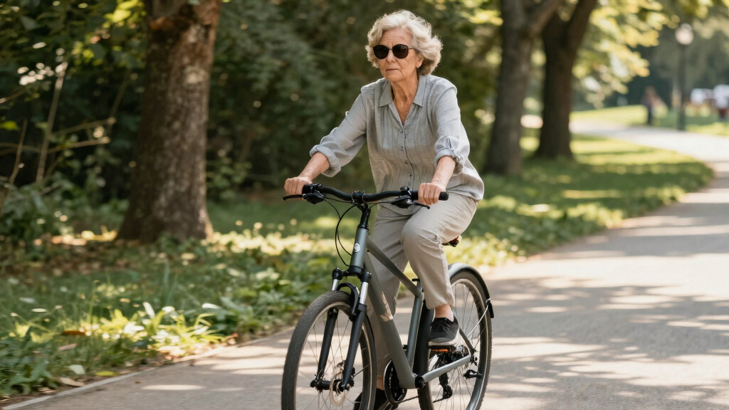 stepthrough ebikes with suspension for seniors