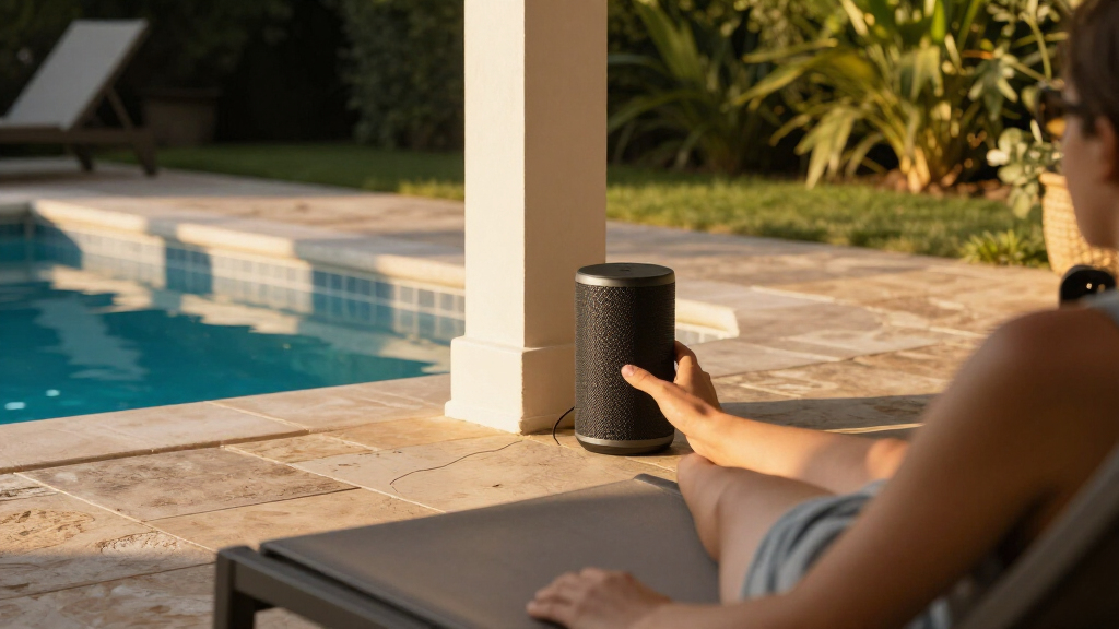 best outdoor speaker system for pool area