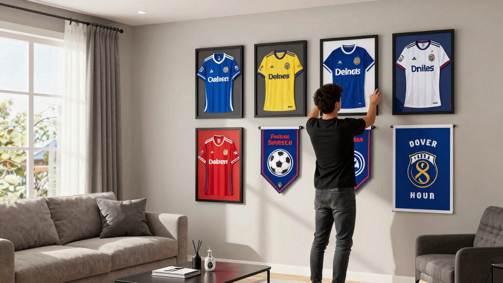 personalized soccer fan wall decor