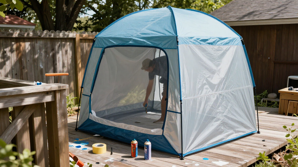 pop up paint spray tent