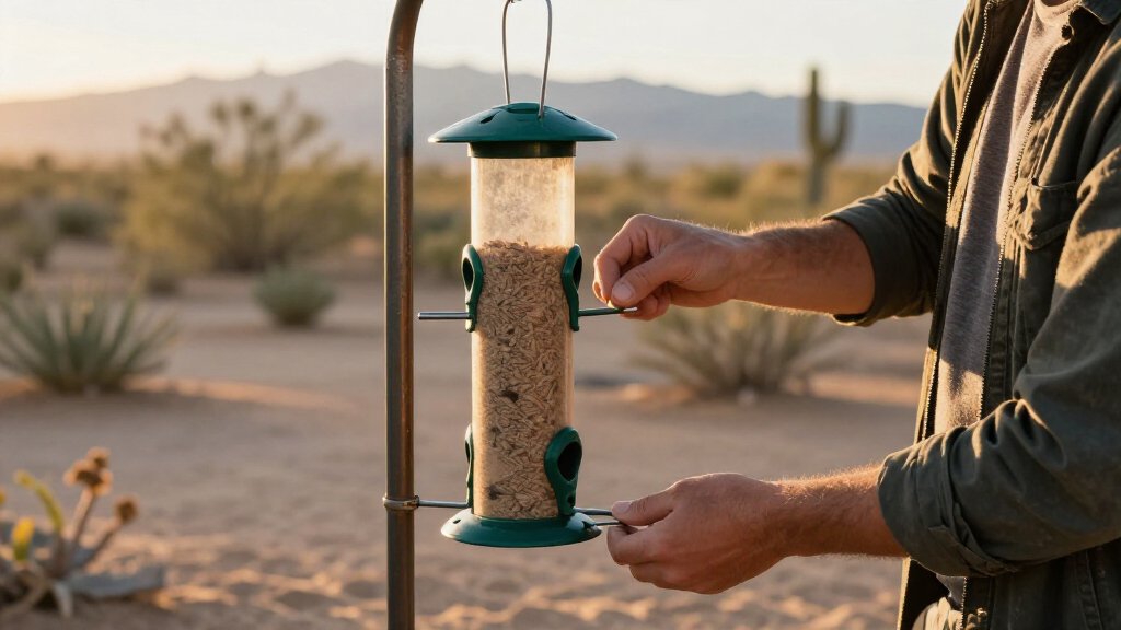 best squirrel proof bird feeders for desert yards