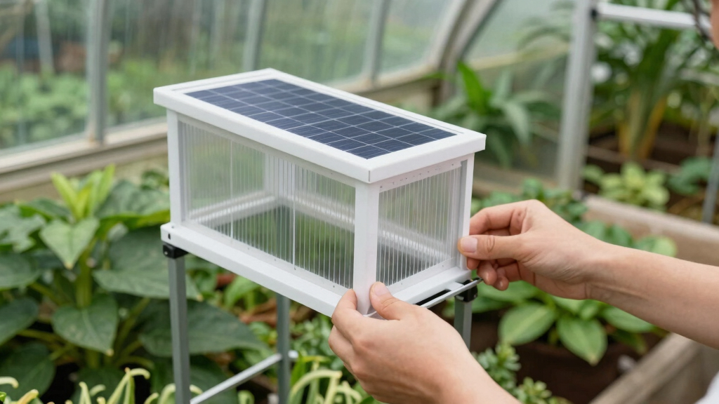 solar-powered greenhouse vents