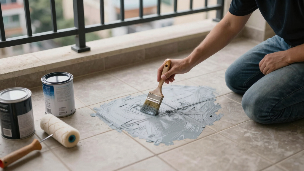 best balcony tiles and paint