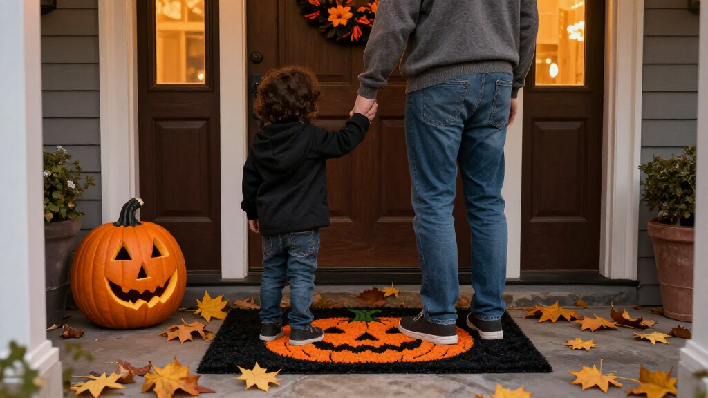 Halloween door mats