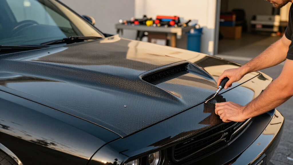 carbon fiber hoods for dodge challenger