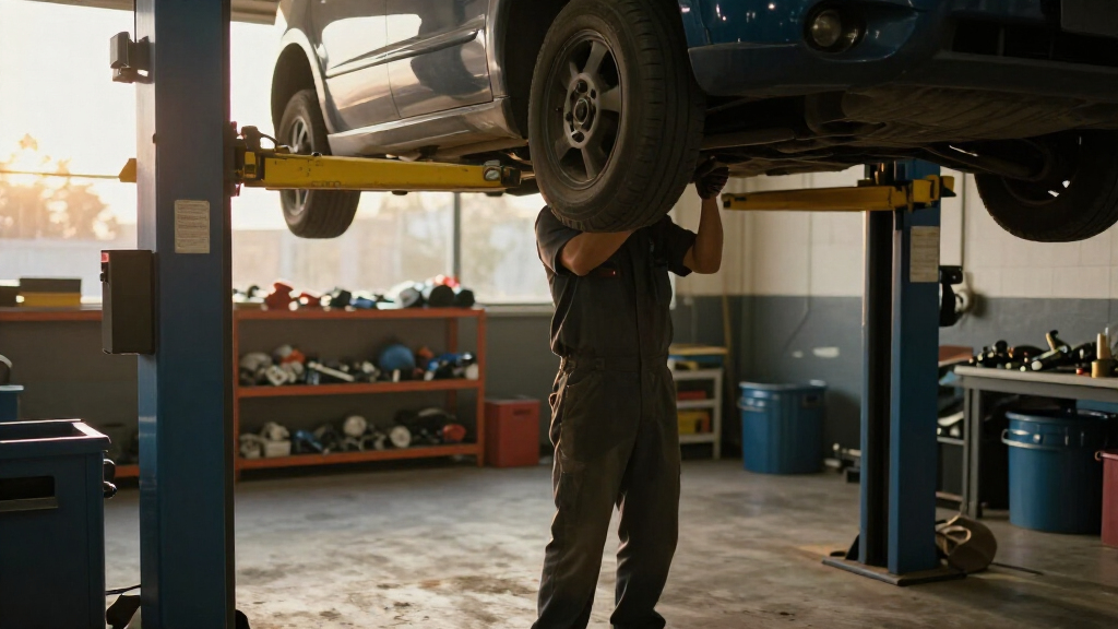 automotive lift portable two post style