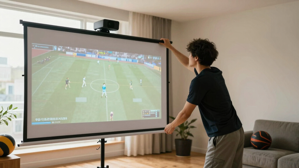 best motorized projector screen for sports
