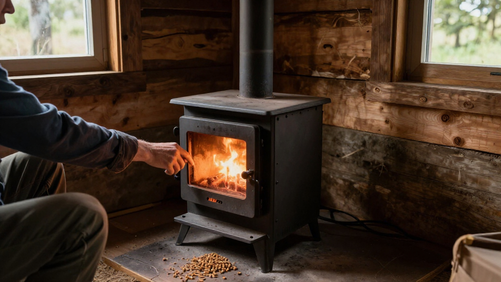 pellet stoves for offgrid cabins