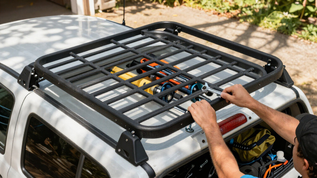 roof rack cargo basket for trucks
