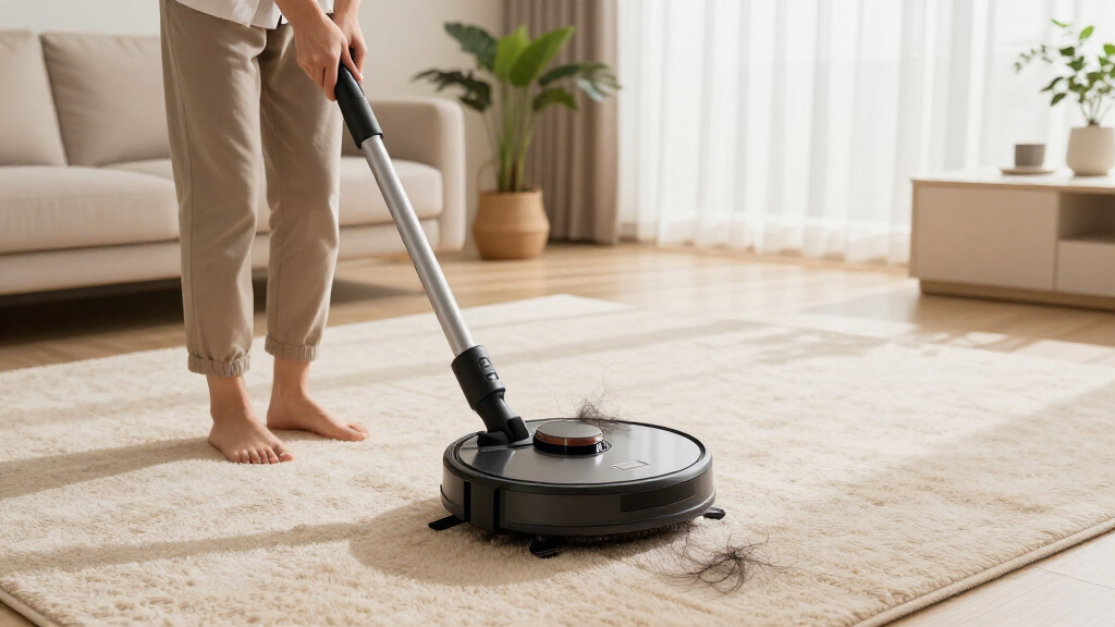 robot vacuum for long hair