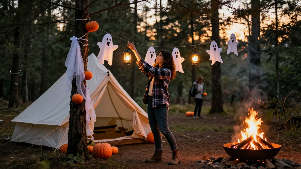 spooky camping decorations