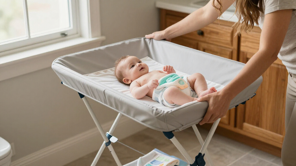 portable changing table station