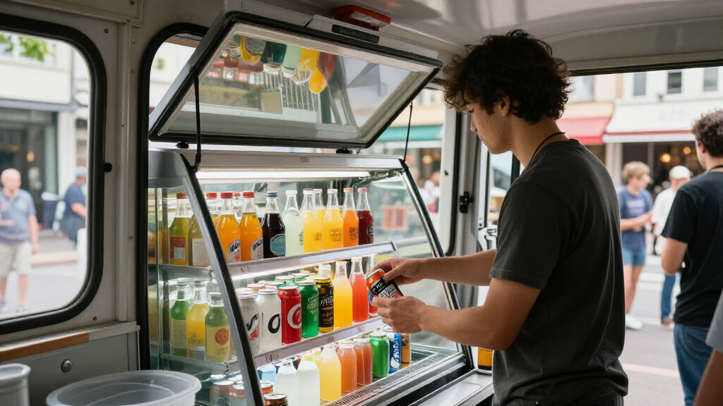 best display beverage coolers for food trucks