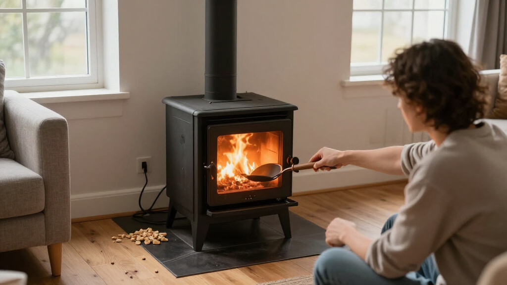 pellet stove for open floor plans