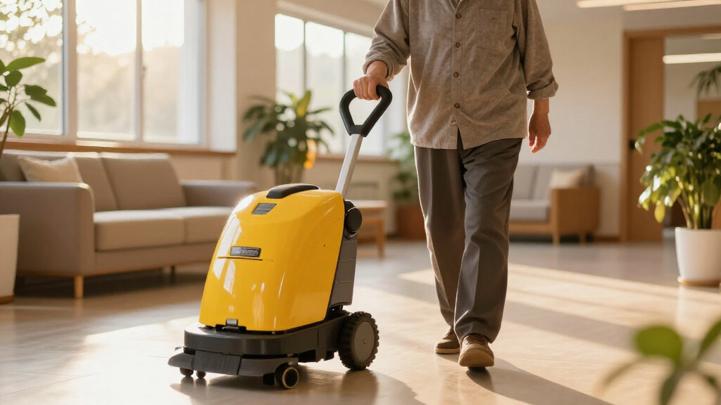 walk behind floor sweeper